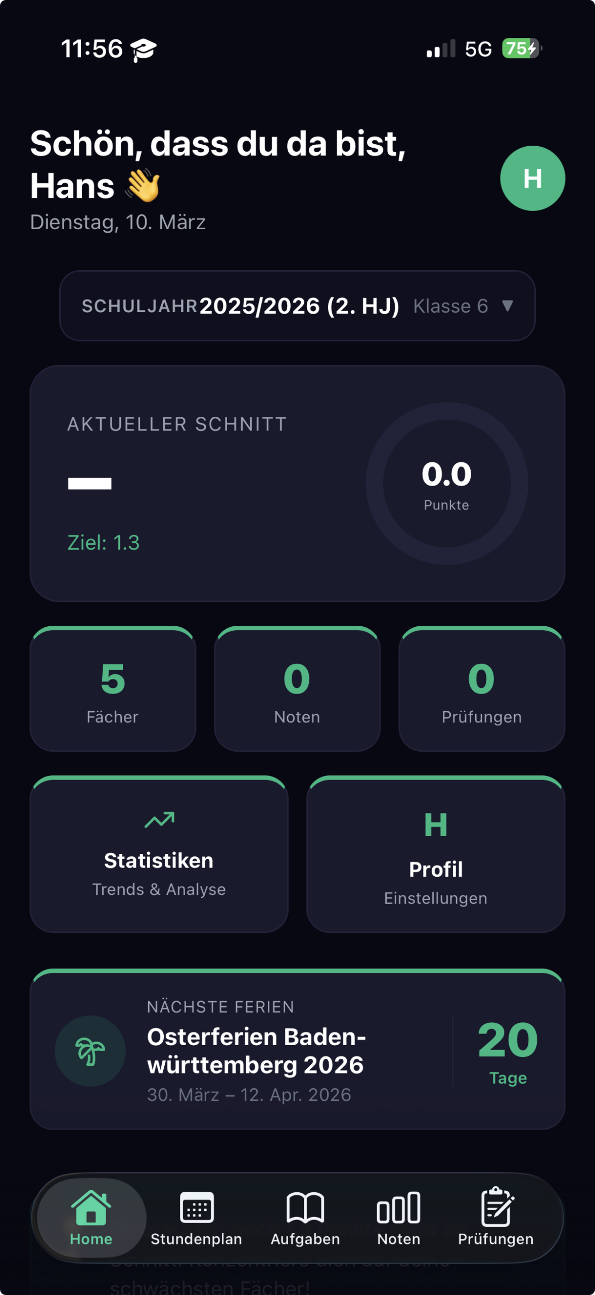 SchoolPlan auf iPhone