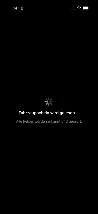 CarAi Screenshot: Erkennung prüfen
